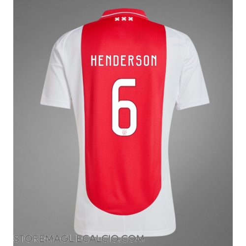 Ajax Jordan Henderson #6 Maglia Gara Casa Repliche 2024-25 Maniche Corte Ajax Jordan Henderson #6 Maglia Gara Casa Repliche 2024-25 Maniche Corte
